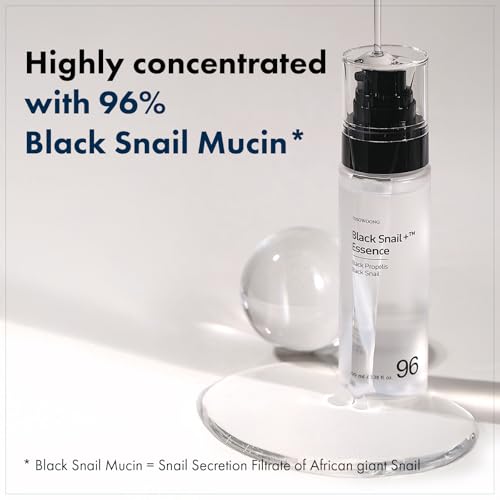 TOSOWOONG Black Snail Essence 96% - Anti-Aging & Hydrating Serum 3.38 fl oz