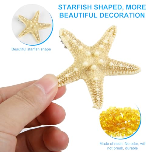 7-Piece Mermaid Hair Clip Set - Seashell & Starfish Alligator Hair Pins