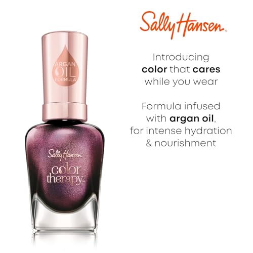 Sally Hansen Color Therapy Nail Polish 220 Rosy Quartz 0.5 Fl Oz - Long Lasting, Nourishing