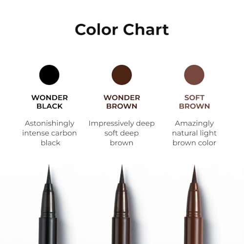 BOM Wonderproof Liquid Eyeliner #02 Wonder Brown - Smudge-Proof Precision Tip