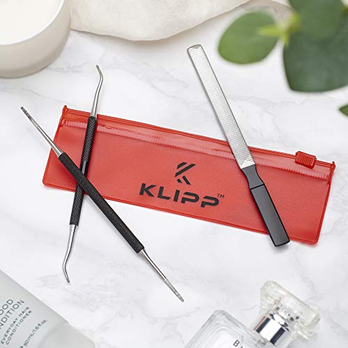 KLIPP Ingrown Toenail Kit - Surgical Steel Dual-Ended Lifter & Files for Home Care