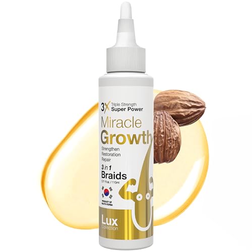 Lux Collection Miracle Growth Hair Oil - 3-in-1 Moisturizing Scalp Treatment