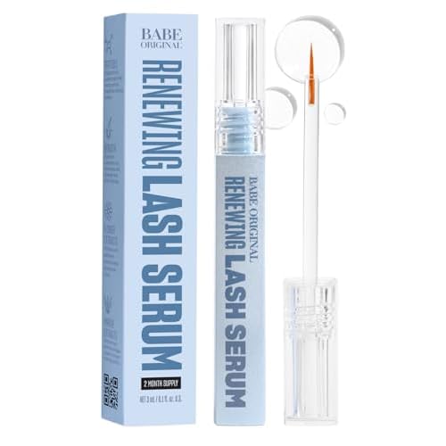 BABE ORIGINAL Renewing Lash Serum ? Prostaglandin-Free, Peptide-Infused Gentle Lash Serum for Fuller, Longer-Looking Lashes, Lash Enhancing Treatment with Nourishing Botanicals, Vegan & Cruelty-Free