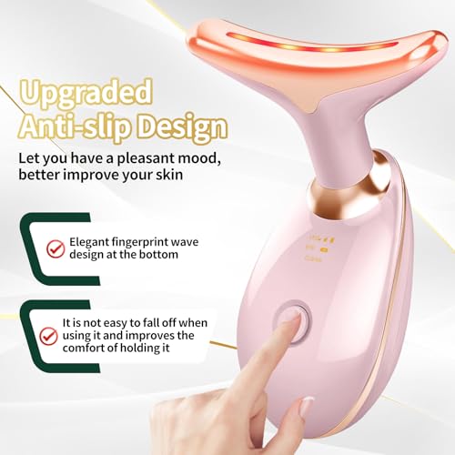 Lyndops 7 Color LED Face Light Therapy Device - Glossy Pink