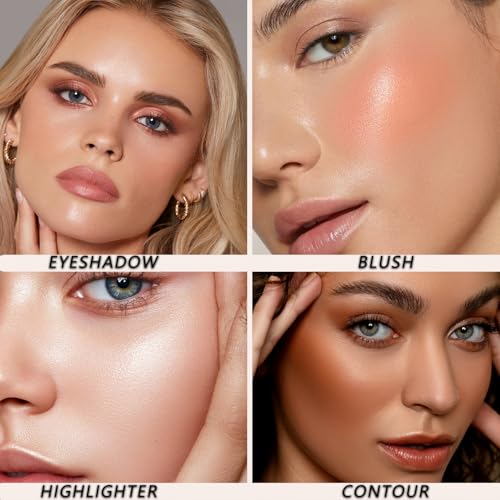 K'APEINE 23-Color Matte & Shimmer Eyeshadow Palette for Women - Nude & Natural Looks