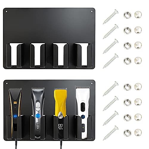 Clipper Holders for Barbers - Wall-Mounted Hair Trimmer Organizer