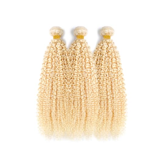 Blonde #613CL Curly Hair Bundles - 18 inch Brazilian Virgin Hair