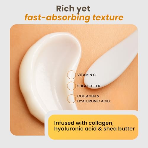 Vitamin C Body Lotion with Collagen & Hyaluronic Acid - Brightening & Firming Moisturizer for Dry Sensitive Skin 6.8 fl oz