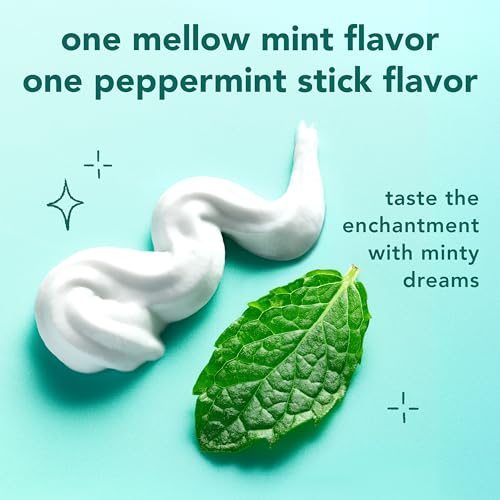 Hello Whipped Mellow Mint Dream & Peppermint Stick Toothpaste Pack - 2 x 4.0 oz Fluoride Foam Toothpaste