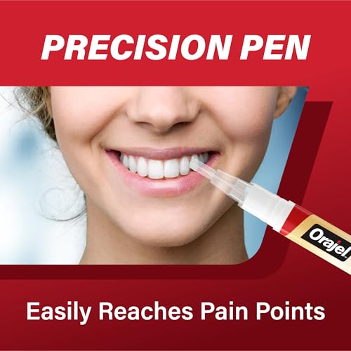Orajel Rescue Relief Pen Cooling Gel for Tooth & Gum Pain 0.07 Oz 2-Pack