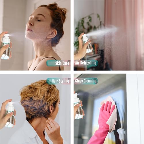 Travel Spray Bottles - 30ml Fine Mist Refillable Containers (3-Pack)