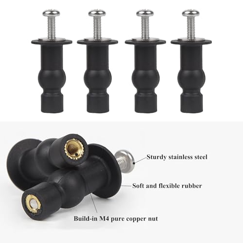 9mm Toilet Seat Screws Kit for Kohler Models - Set of 4