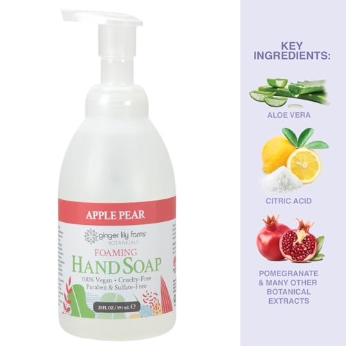 Ginger Lily Farms 20 oz Foaming Hand Soap - Apple Pear Scent