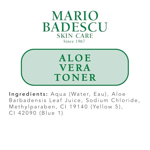 Mario Badescu Aloe Vera Toner 8 Ounce - Hydrating Facial Toner for Dry Skin