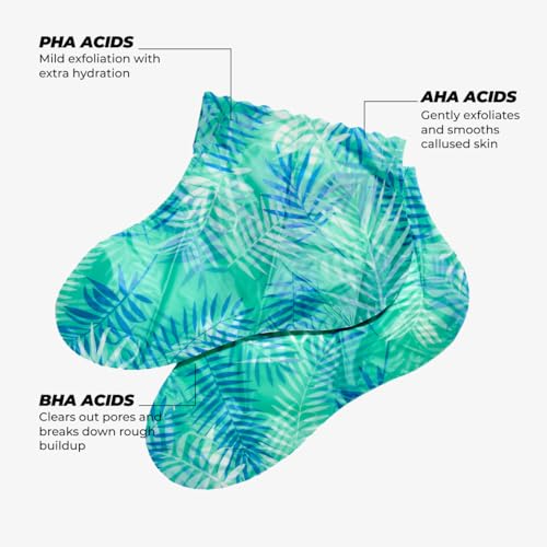 Vitamasques Foot Peeling Mask - 5 Pairs Exfoliating Treatment for Cracked Feet
