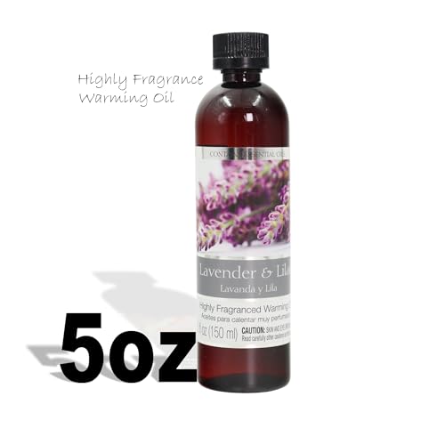 Hosley Lavender Lilac Warming Oils - Set of 2, 5oz Each