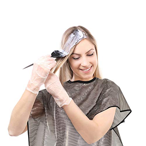 Waterproof Hair Dye Cape for Salon & Home Use - 30x33in