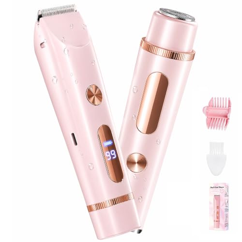 2-in-1 Women's Electric Trimmer & Facial Razor - Waterproof