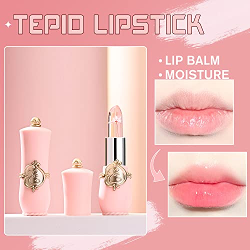 BestLand Flower Jelly Lipstick Set - Color Changing Moisturizing Lip Balm