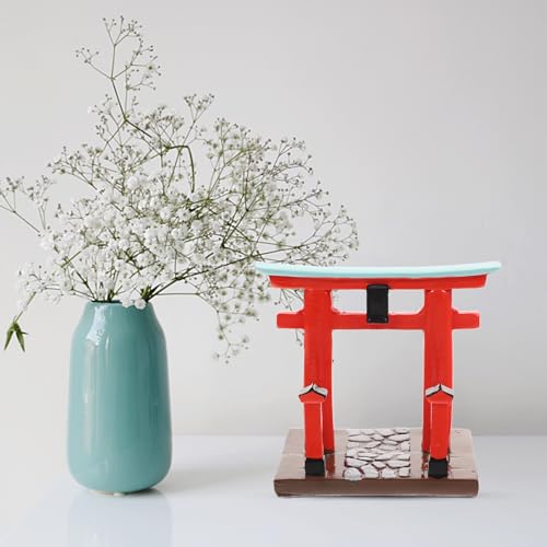 Miniature Japanese Torii Gate Ornament - Resin Zen Garden Decor