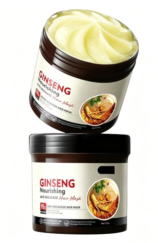 Ginseng Nourishing Hair Mask - Moisturizing Treatment for All Hair Types, 17.6 OZ
