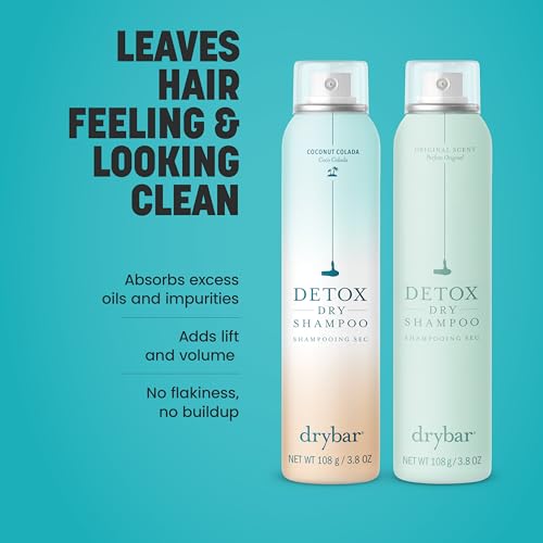 The Clean Sweep Detox Duo Kit - Holiday Gift Set, Dry Shampoo Twin Pack - Coconut Colada and Original Scent - Two 3.8 oz cans