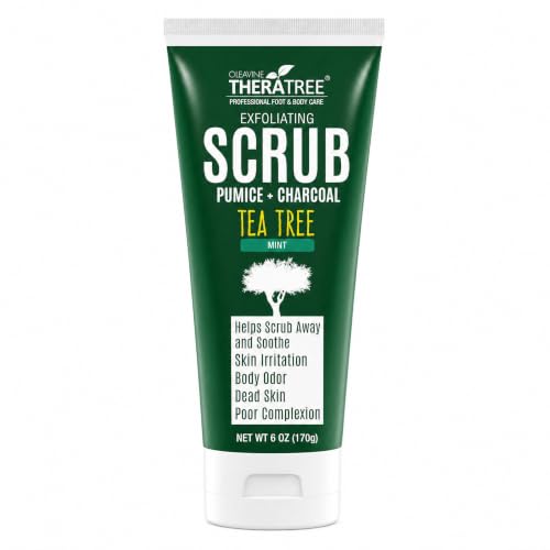 TheraTree Tea Tree Oil Exfoliating Charcoal Scrub - 6 oz