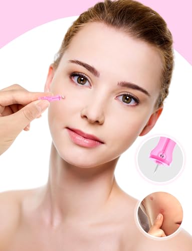 100 Disposable Lancets for Facial Blemish Removal - Pink