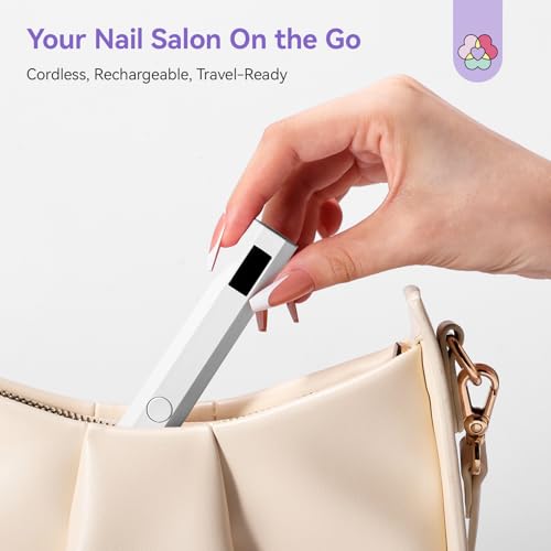 SAVILAND Portable UV Nail Lamp - Rechargeable, Dual Timer, Fast Curing