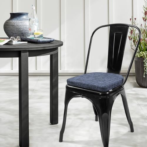 SINOSSO 14" Memory Foam Chair Cushion - U-Shape, Blue