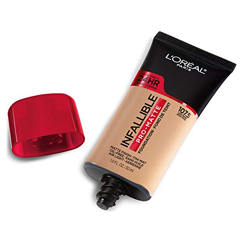L'Oreal Paris Infallible Pro-Matte Liquid Foundation - Ivory Beige, 1 fl oz