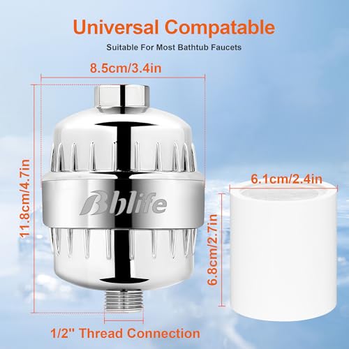 BBLIFE Shower Filter for Hard Water with NSF-Certified KDF