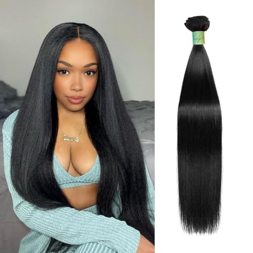 12" Natural Black Straight Brazilian Virgin Human Hair Bundles