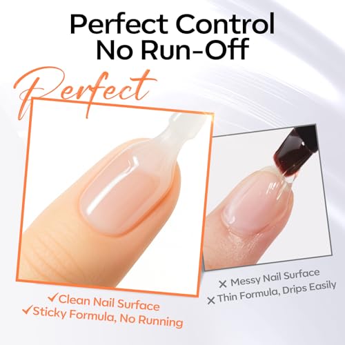 Modelones Gel Top & Base Coat Set - 15ml No Wipe Glossy Finish