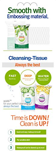 Epielle Tea Tree Makeup Remover Wipes - 60 Count Bulk Pack