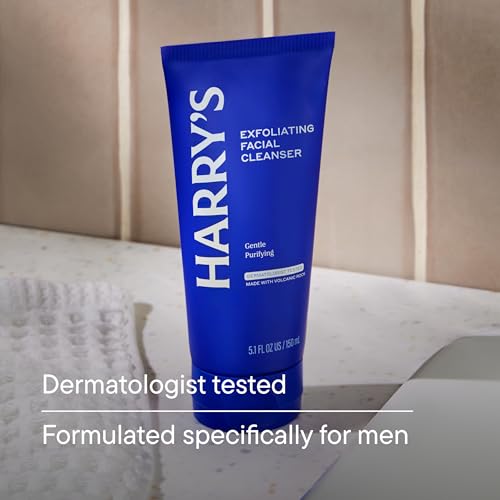 Harry's Exfoliating Face Wash for Men - Gentle Cleansing Scrub with Volcanic Rock, 7.1 Fl. Oz