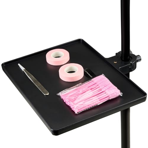 MoyRetty Adjustable Lash Tray Holder - 10.6” x 8” - Black Organizer Stand for Lash Techs