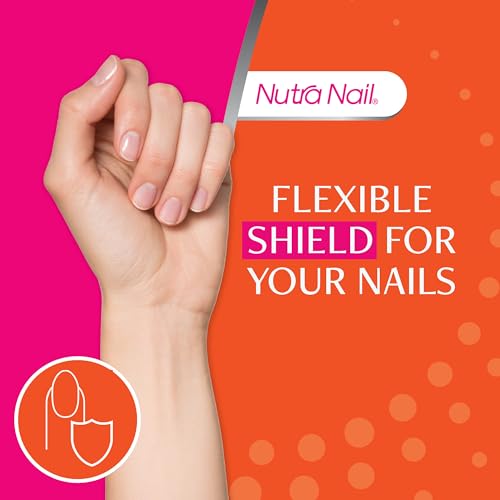 Nutra Nail Invisible Flex Nail Hardener – Flex-Shield Clear Base & Top Coat 0.5 fl oz