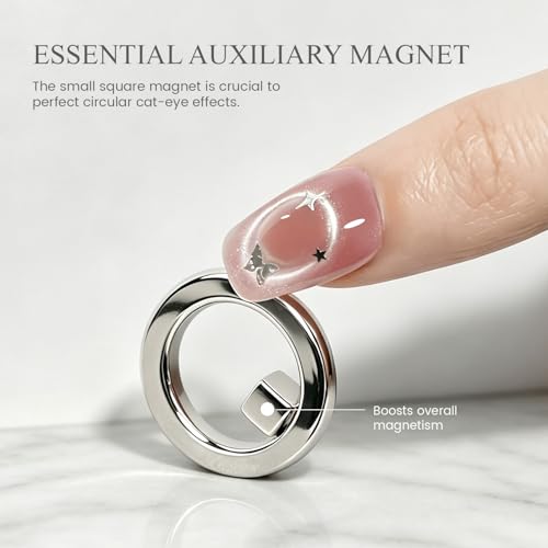 JODSONE Cat Eye Magnet Ring for Nail Art - Halo & Black Hole Effects