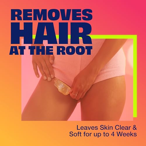 Nair Lux Wax, Microwaveable Hot Waxing Kit for Women, Stripless Hair Removal for Legs, Underarms, Bikini at Home, Proven Effective on Short Hair, 1 Count, 7.05 Oz