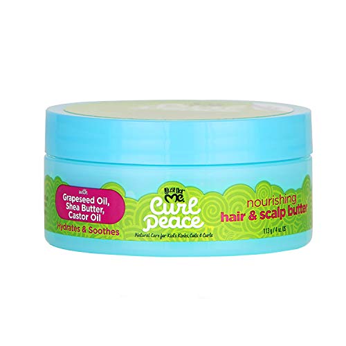 Just For Me Curl Peace Nourishing Hair & Scalp Butter 4 oz Pack of 3 - Hydrates & Strengthens Natural Hair
