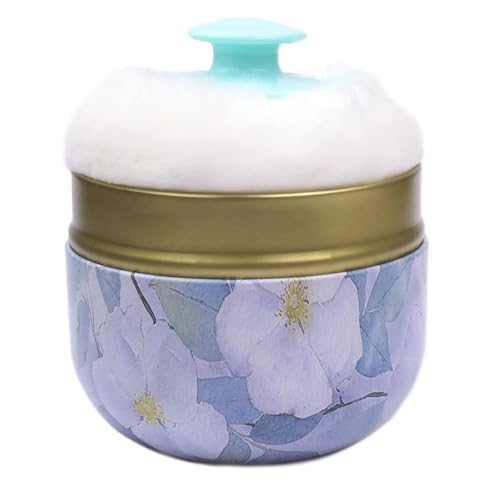 Topwon Purple Jasmine Powder Case with Puff - Body & Baby Powder Container