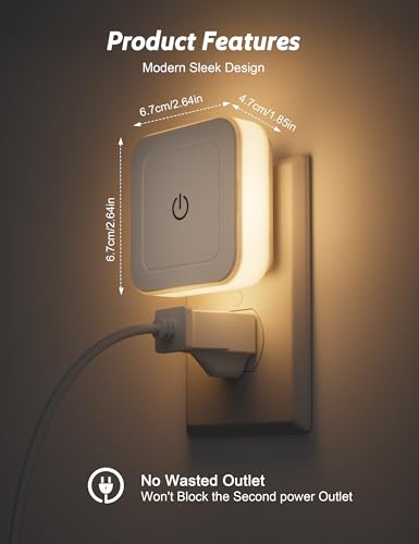 Sujeet LED Night Light 4-Pack with Stepless Dimming & 3CCT
