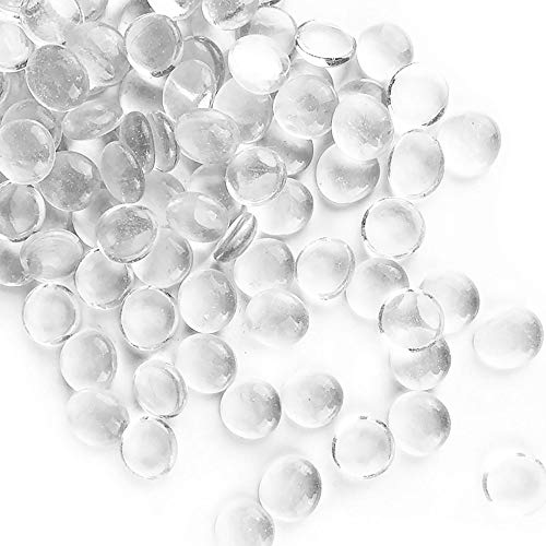 CYS EXCEL Clear Glass Gemstone Beads for Vase Fillers - 2 LBS