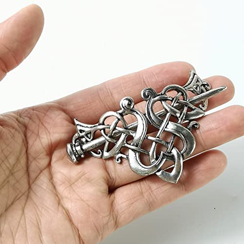 NSBELL Vintage Celtic Hair Clips Set - 6PCS Zinc Alloy Hairpins