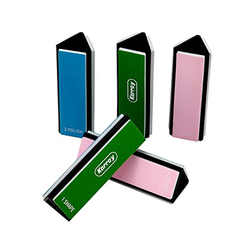 Professional Dual-Sided Nail Files and Buffers Set - 400/600/4000 Grit