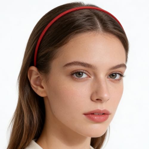 Slim 0.5cm Plastic Headbands for Women – 11Pcs Non-Slip Hair Accessories