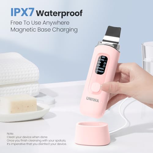 UNIWA Skin Scrubber Face Spatula - Pink Blackhead Remover