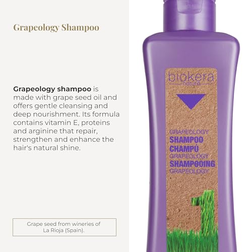 Salerm Grapeology Biokera Natura Shampoo for White or Bleached Hair