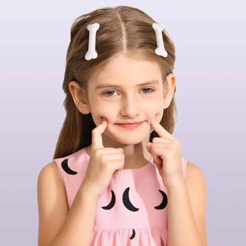 YGDZ 6PCS Bone Hair Clips Set - Cute Gothic Hair Accessories for Halloween & Cosplay